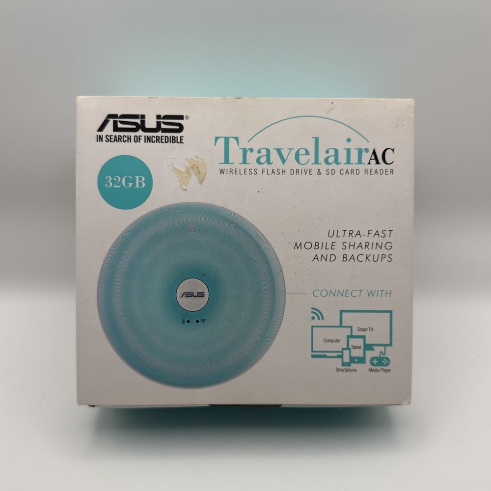 ASUS Travelair AC Dual-band Wi-Fi AC USB 2.0 32GB Wireless Drive FLASH WSD-A1